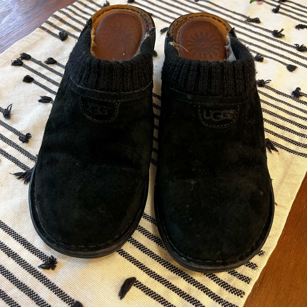 UGG Gael Wool Lined Wedge Clogs